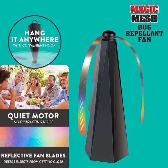 Magic Mesh Bug Repellent Fan - Picture 3 of 6